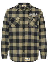 Load image into Gallery viewer, All RoadsLead To Englewood Olive &amp; Black Flannel