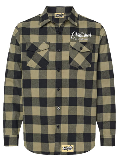 All RoadsLead To Englewood Olive & Black Flannel